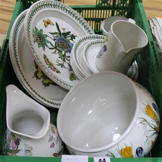 A quantity of Portmeirion ceramics including a ewer, bow, jug and plates
